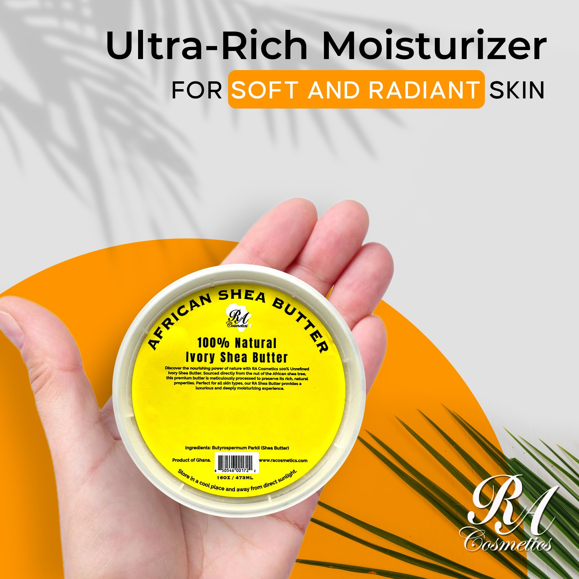 RA COSMETICS whipped shea butter ready for DIY body lotions and balms.