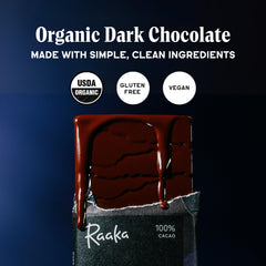 Raaka bar texture close-up emphasizes fruity, bitter profile for tasting sessions.