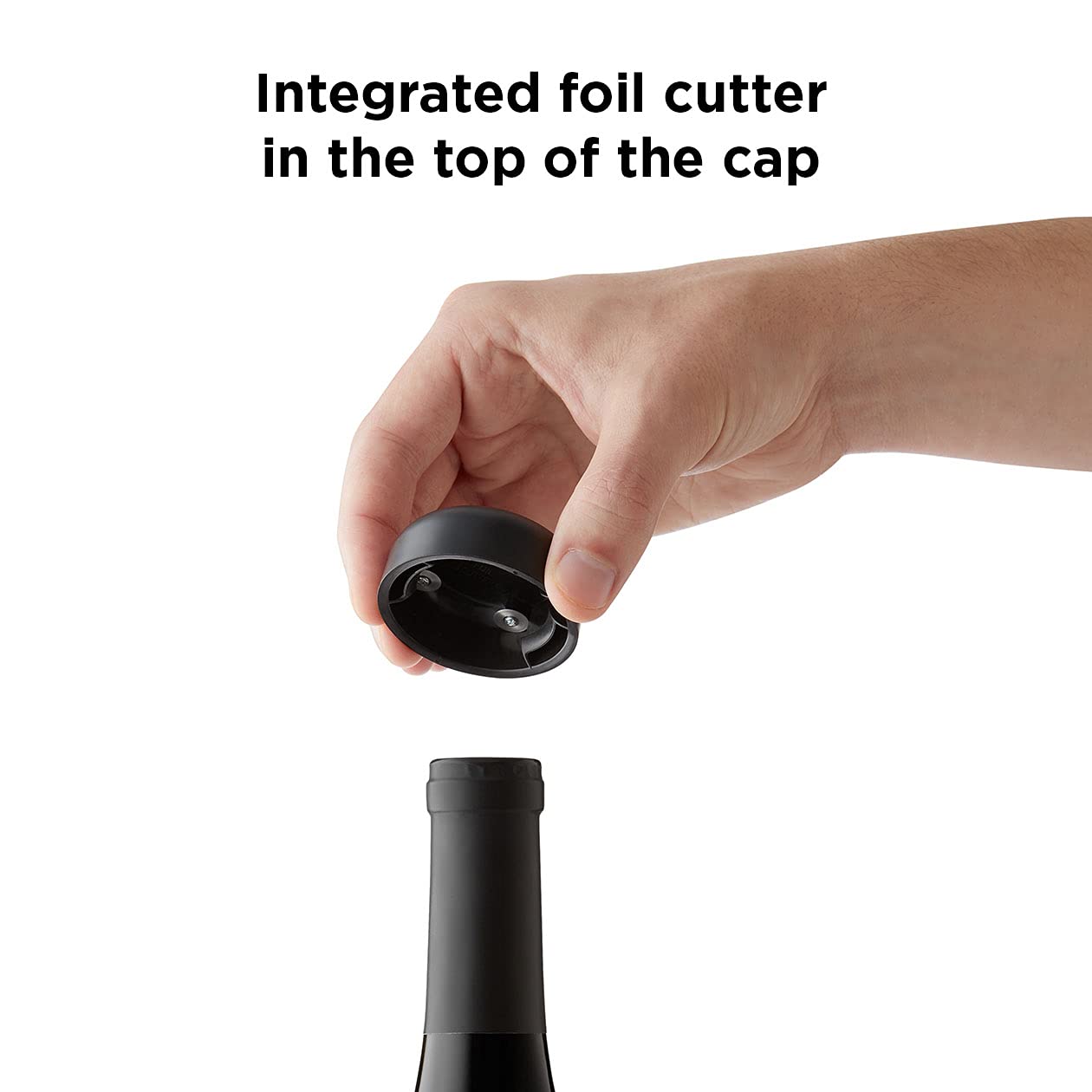 Rabbit automatic corkscrew in use removing a cork quickly