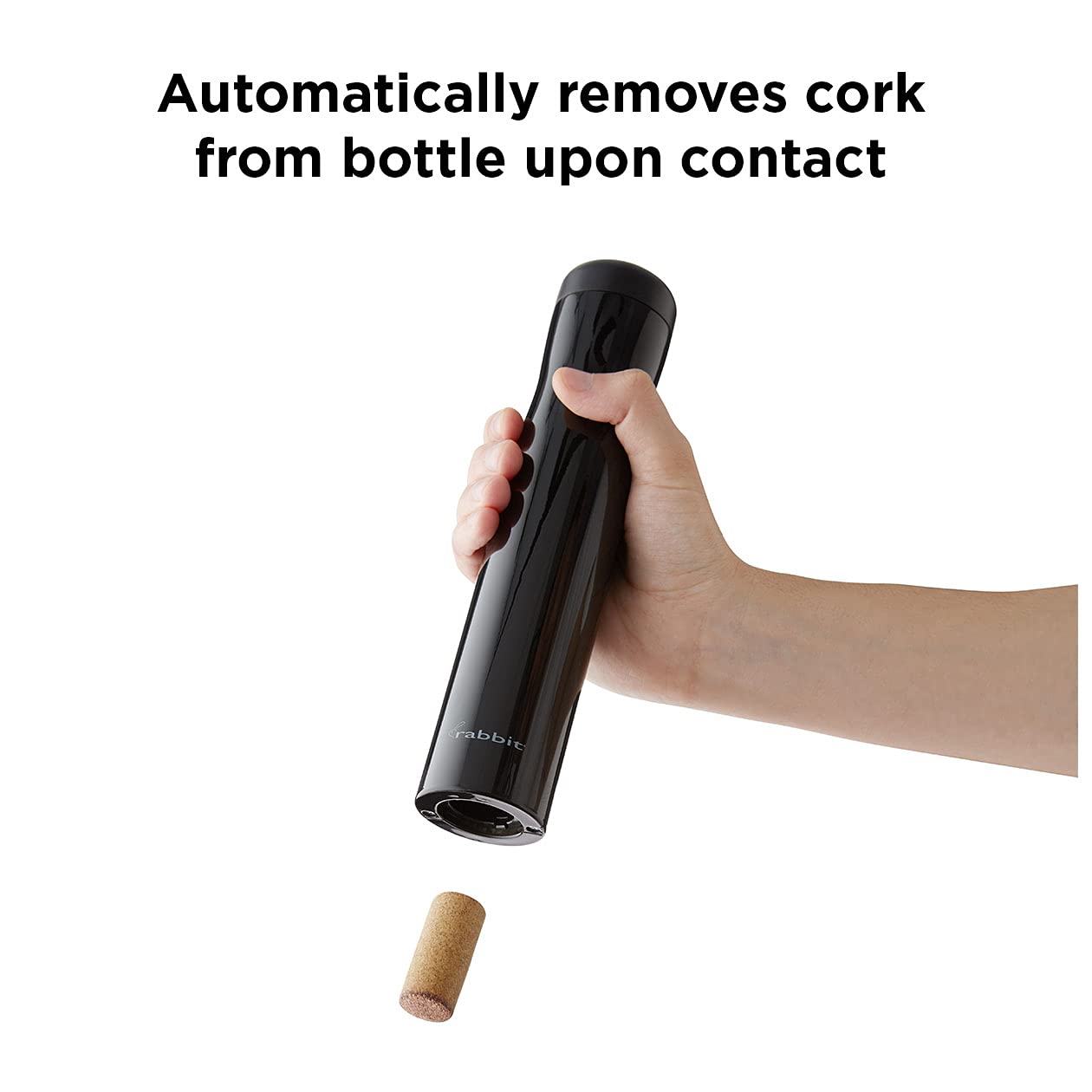 Rabbit foil cutter built-in for convenient all-in-one wine opening