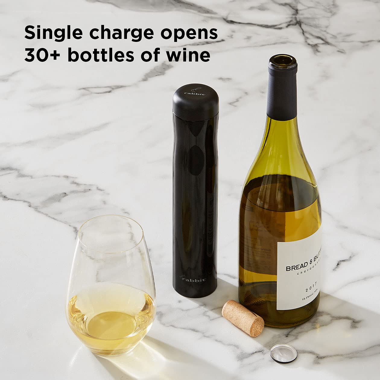 Rabbit wine opening at dinner party looks effortless and stylish