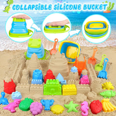 RACPNEL mesh beach bag shown with toys for quick drying