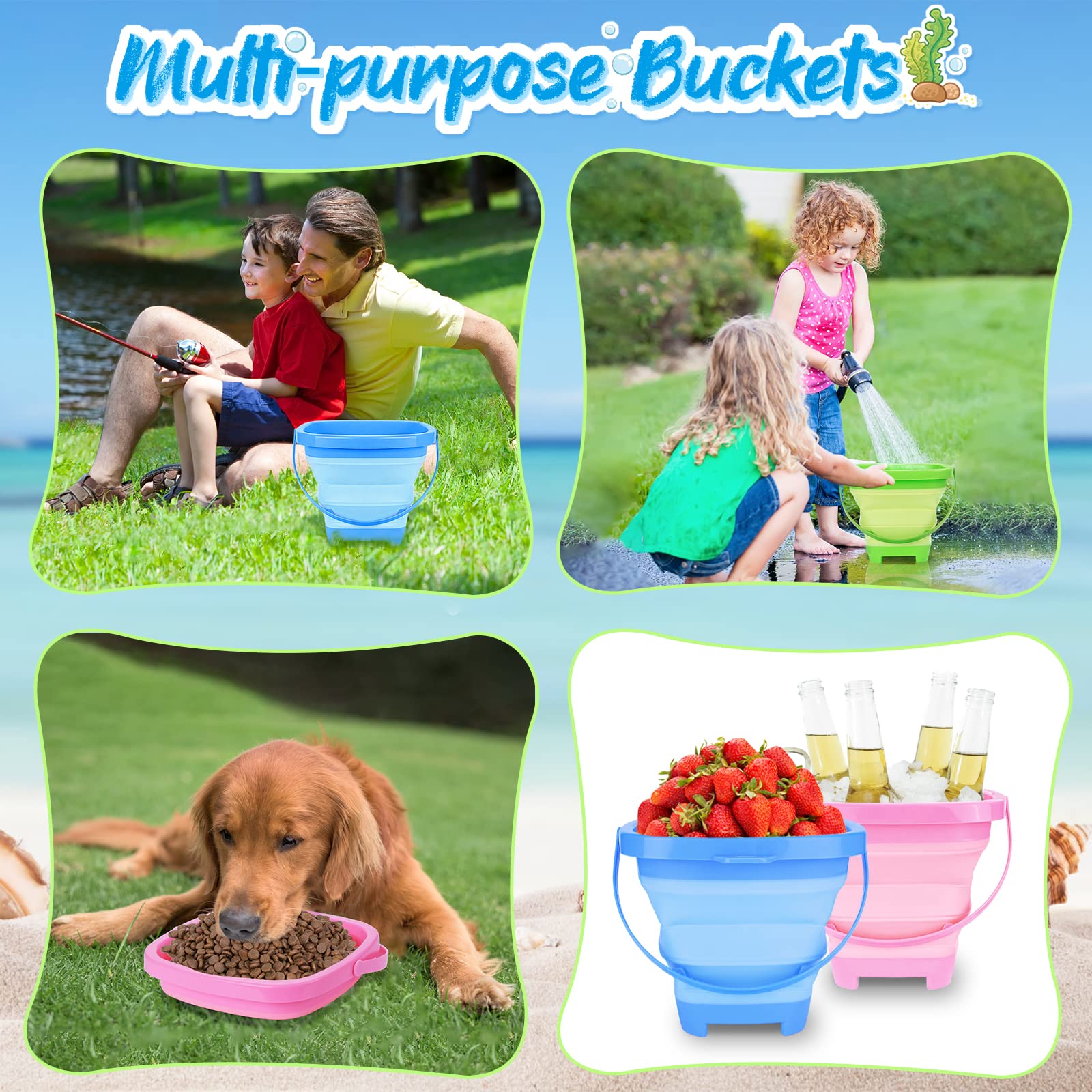 RACPNEL portable beach toy set ideal for trips and picnics