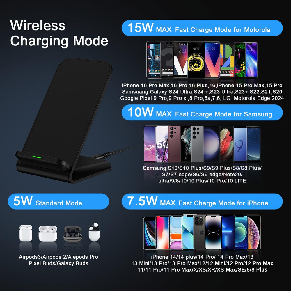Radidi Samsung S25 wireless charger stand bedside setup for easy night charging