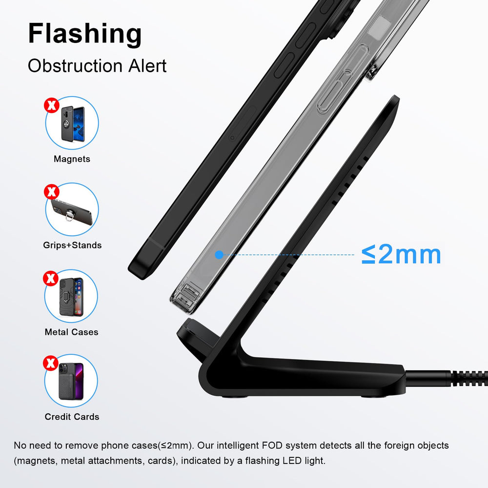 Radidi Samsung S25 wireless charger stand packaging with included power block and cable