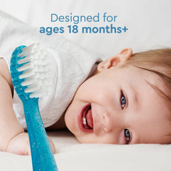 RADIUS Totz Brush extra soft bristles provide tender care during brushing