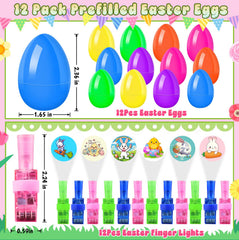 Raekoze Easter eggs contain toys inside, ideal as memorable basket fillers.