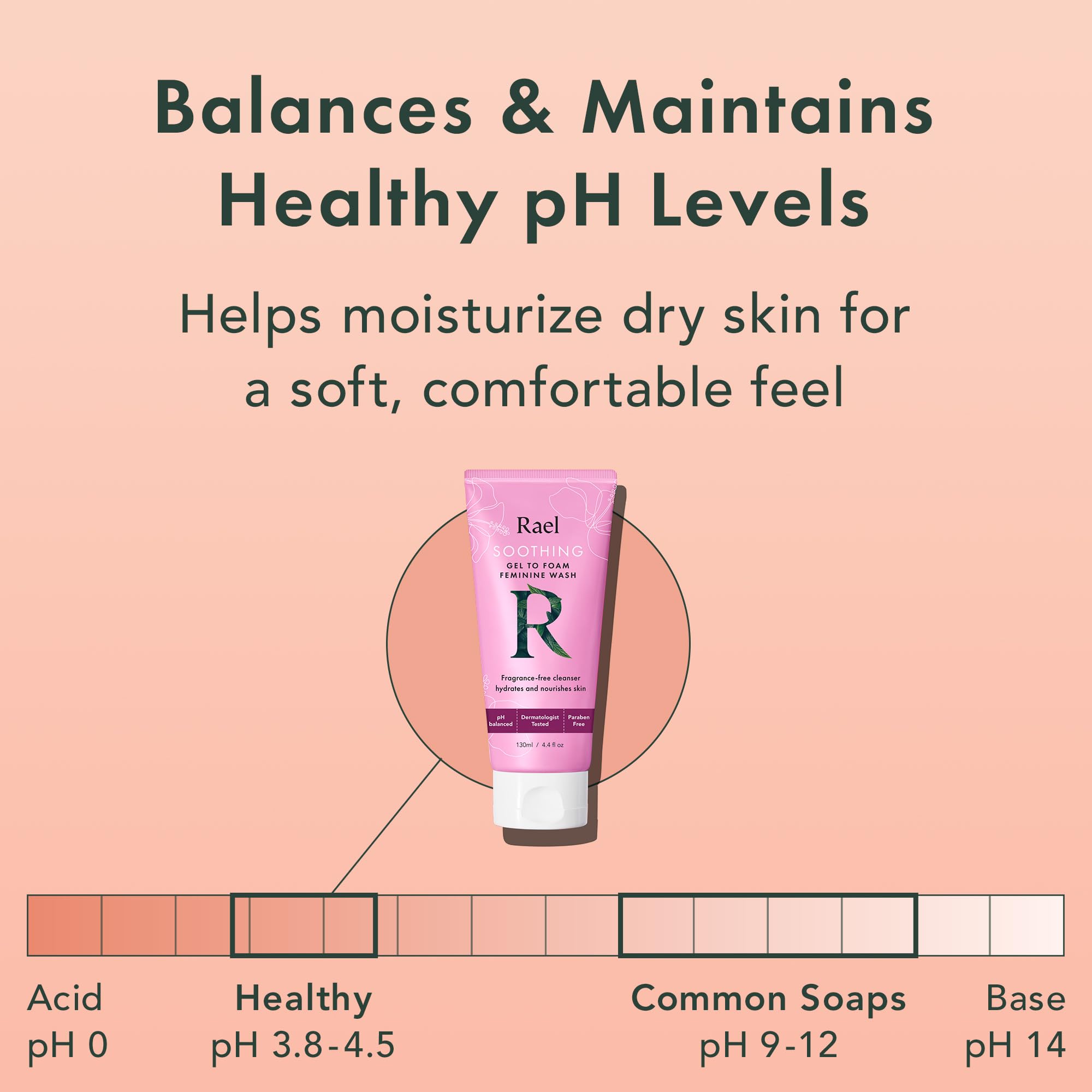 Rael Clean Ingredients label indicates alcohol-free, paraben-free formula