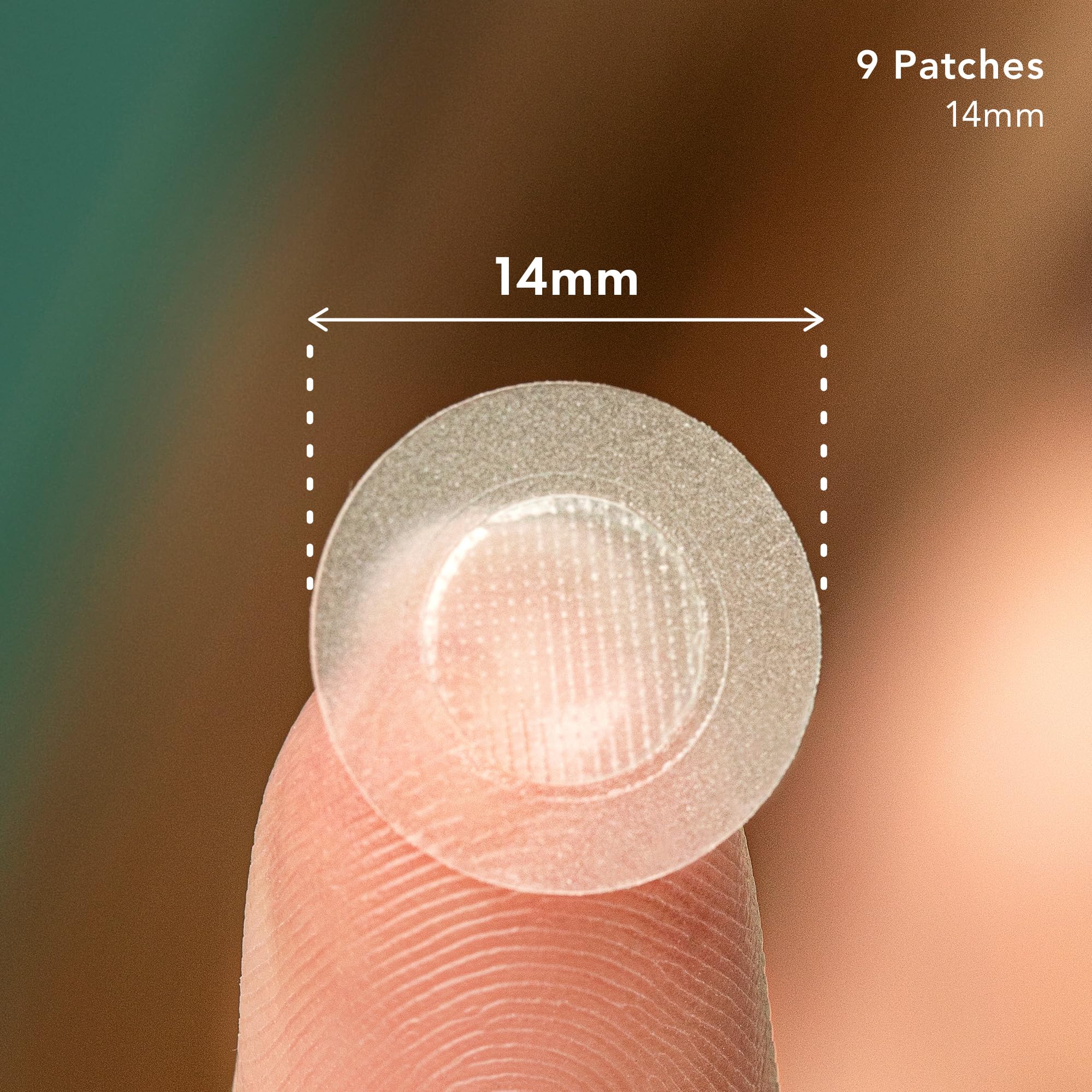 Rael hydrocolloid acne patch close-up protects irritated skin.