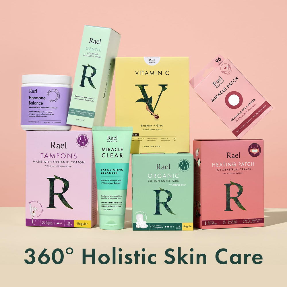 Rael Miracle Clear Spot Gel on skin shows fast-acting spot care