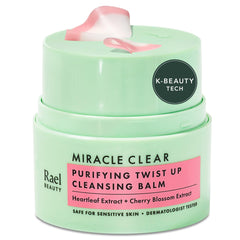 Rael Miracle Clear twist-up design enables mess-free, convenient cleansing.