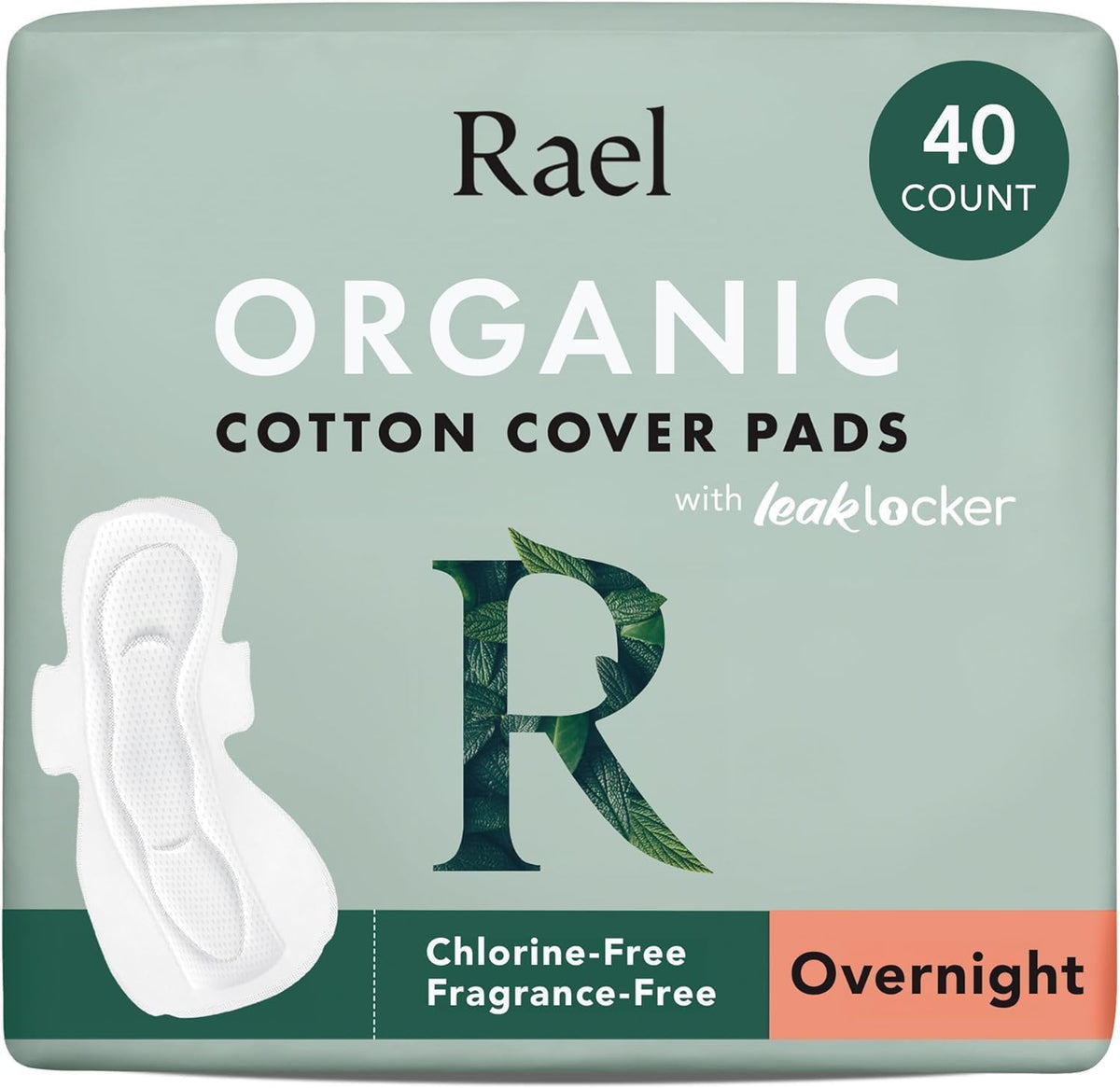 Rael pads organic cotton cover for gentle, breathable comfort.