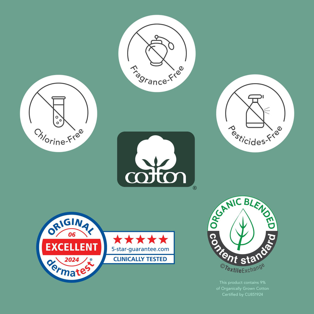 Rael pads feature breathable sheets to minimize odor and maintain comfort.