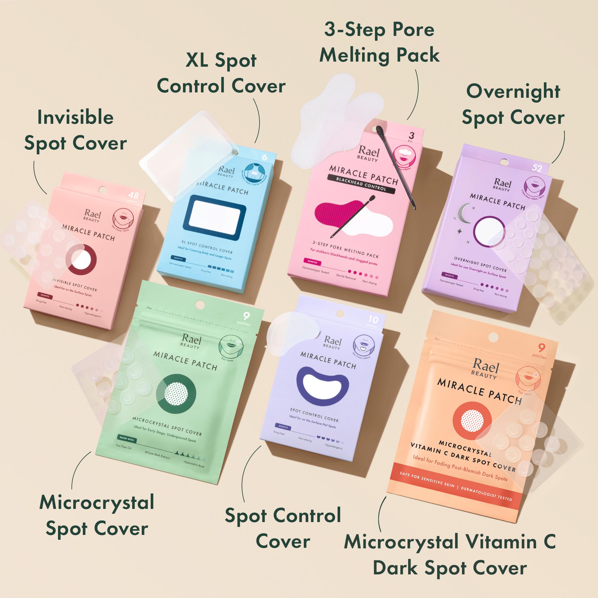 Rael hypoallergenic material gentle on sensitive skin