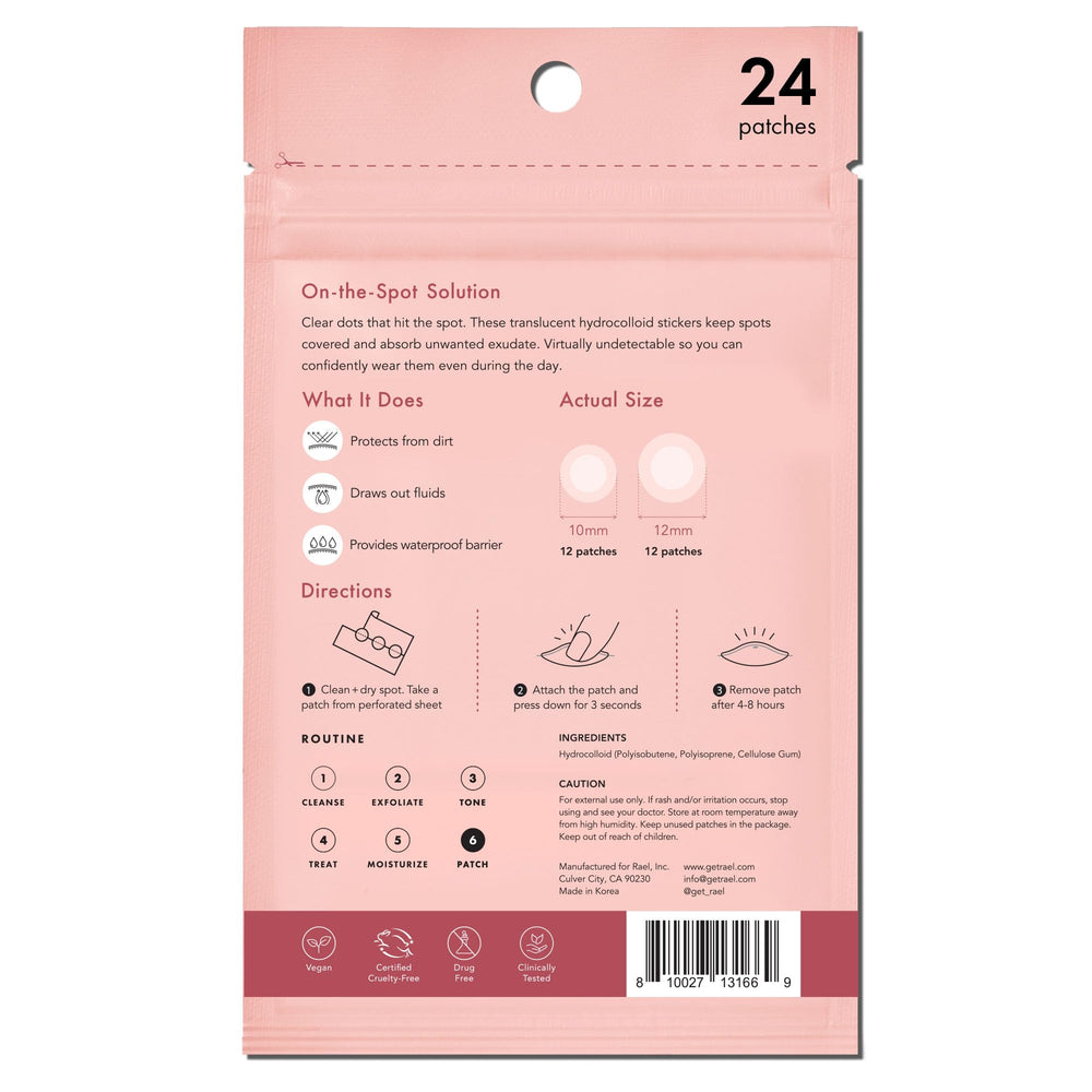 Rael packaging box shows two sizes for versatile use