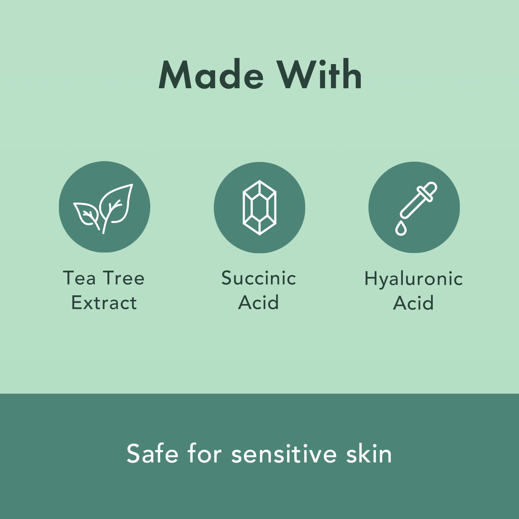 Rael succinic acid acne care for blemish calming effect.