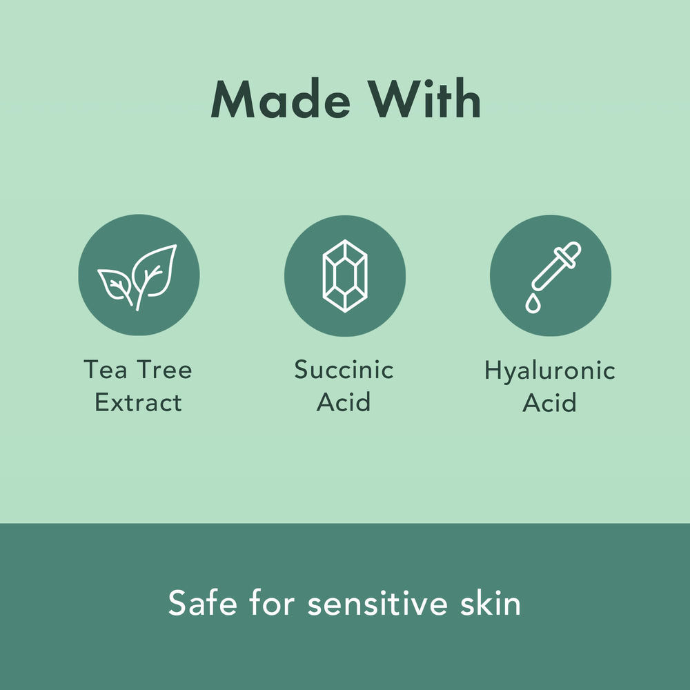 Rael succinic acid acne care for blemish calming effect.