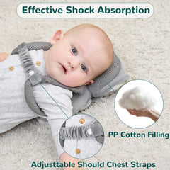 Raelitego machine washable baby head protector for quick, easy cleaning