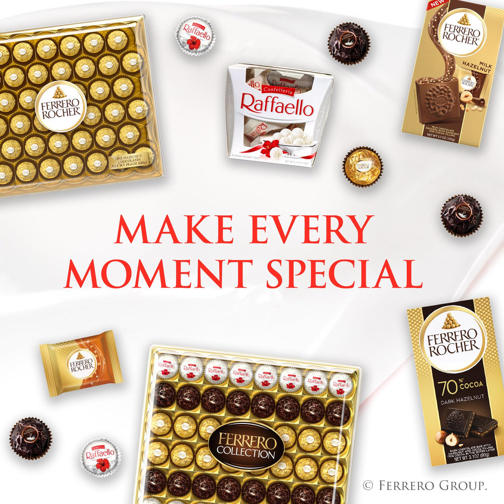 Raffaello individually wrapped candies for easy sharing