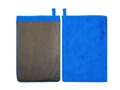 Ragnify clay mitt pack blue gloves for easy car detailing.
