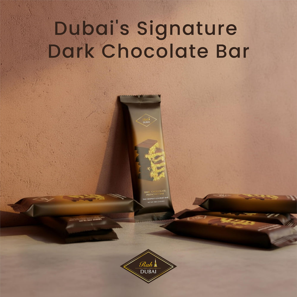 Rah Dark Dubai Kataifi detail shows flaky topping with creamy filling