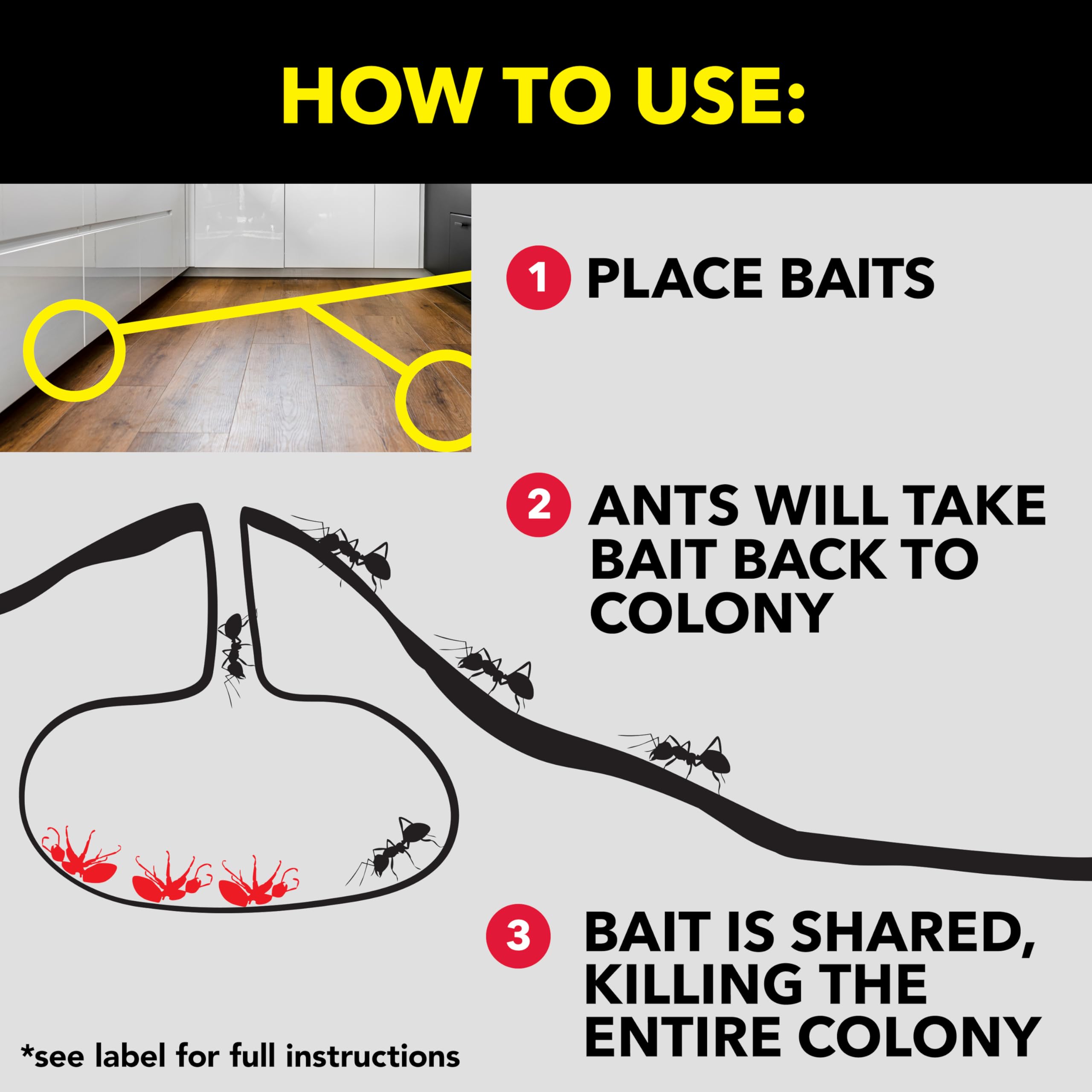 Raid Ant Killer Baits displayed on a shelf as discreet indoor pest control.