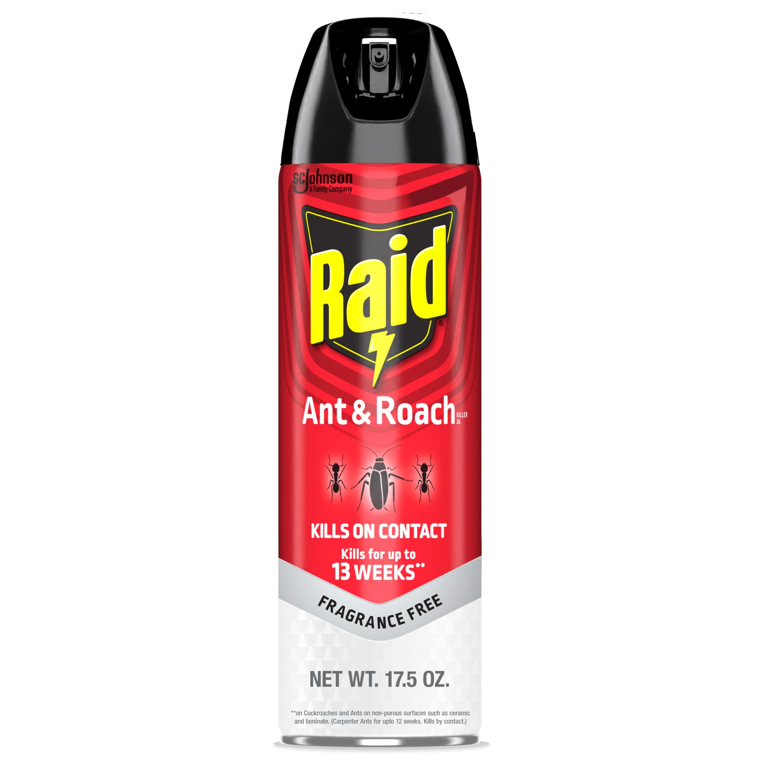 Raid Ant and Roach Killer bottle fragrance-free on-contact pest control