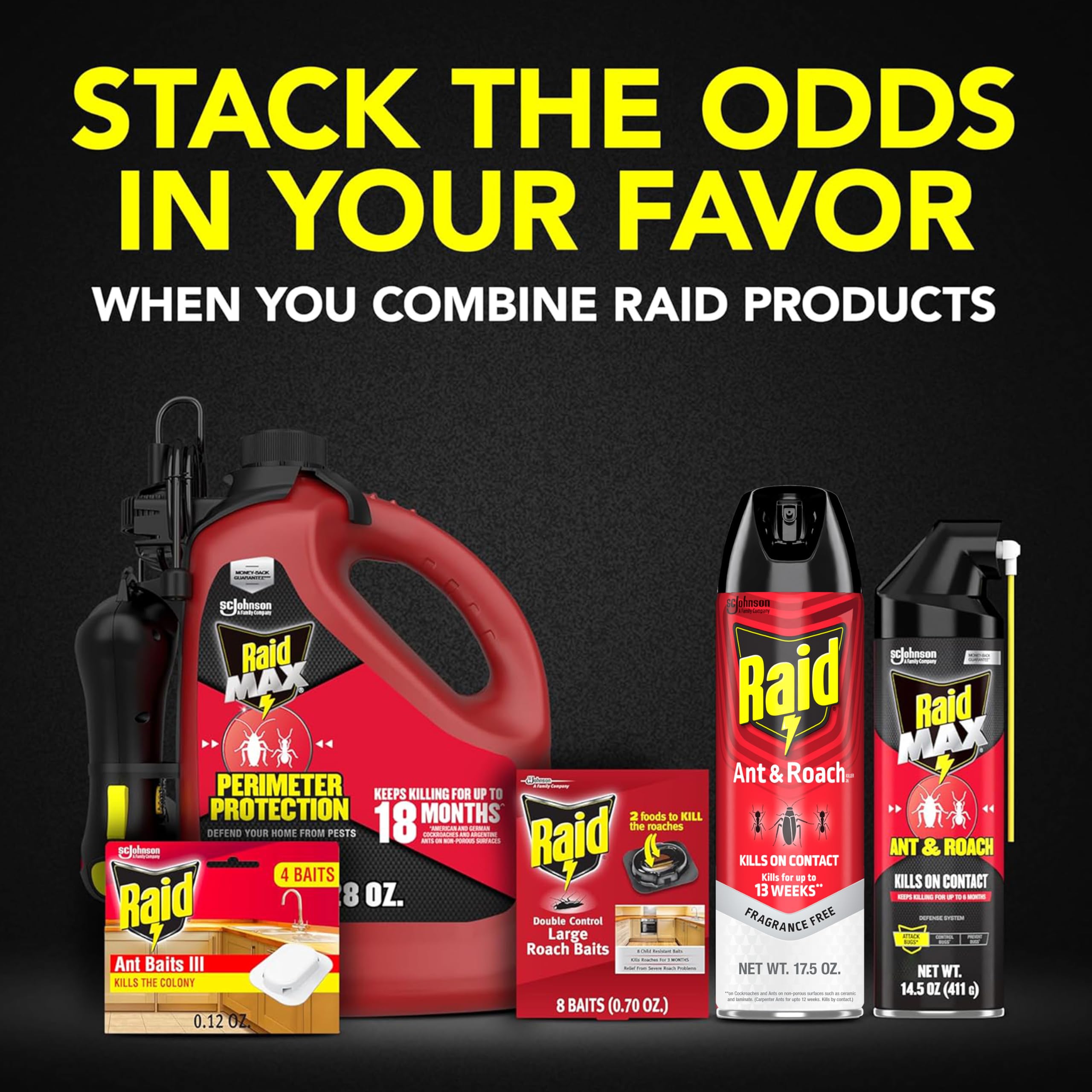 Raid Ant and Roach Killer easy-to-use spray simple home pest treatment