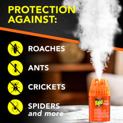 Raid Concentrated Deep Reach Fogger in action, releasing fog to reach hidden roaches.