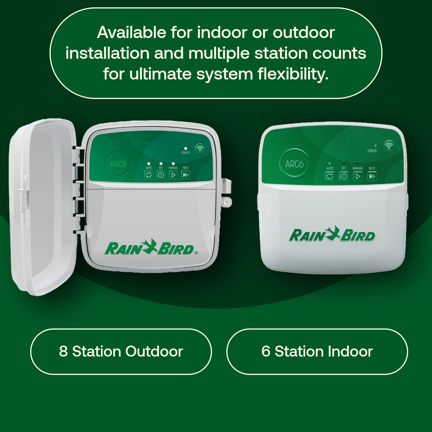 Indoor mounting of ARC6 timer on a wall inside a home.