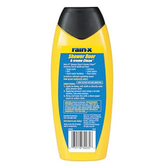 Rain-X X-Treme Clean application on glass shows quick, streak-free shine.