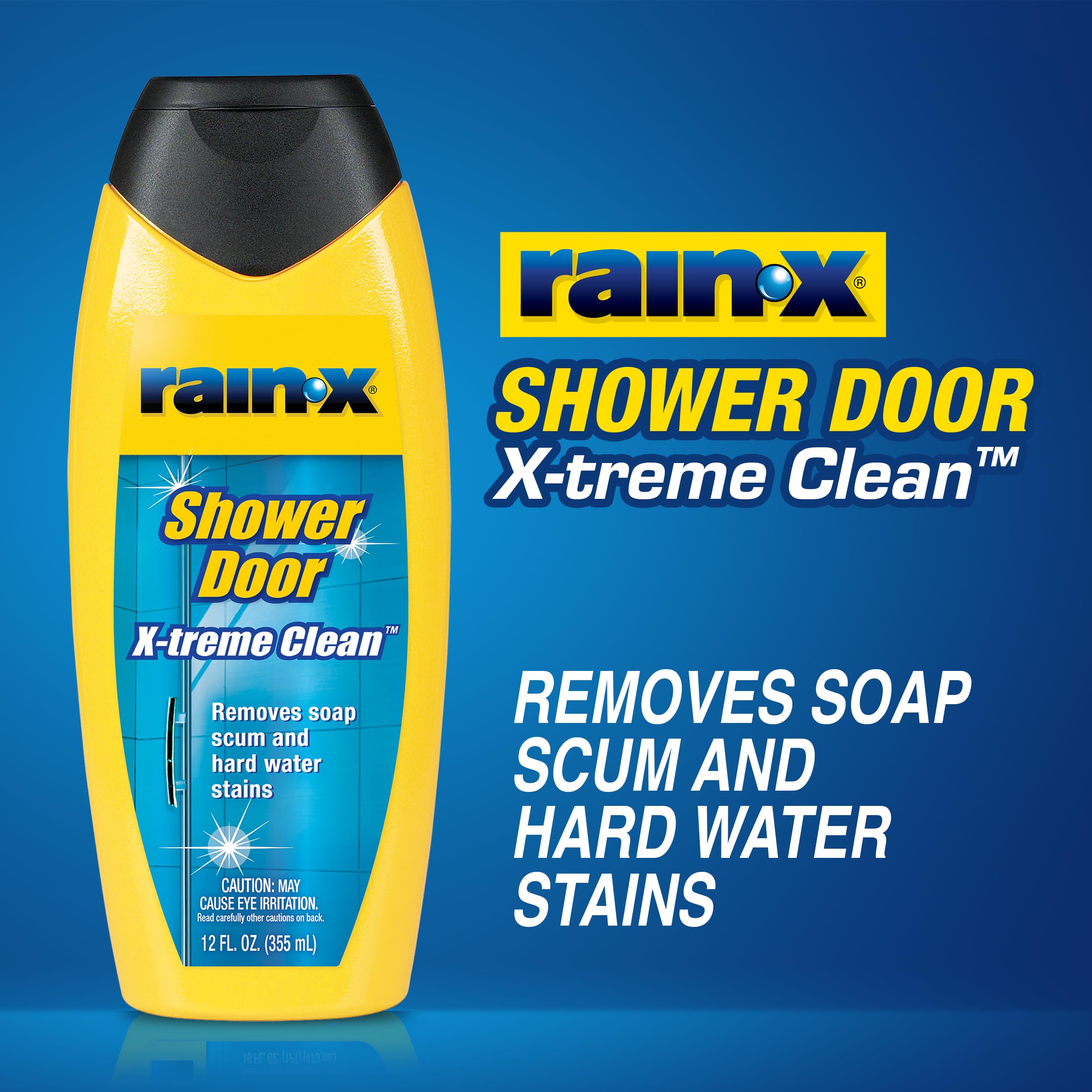Rain-X X-Treme Clean leaves sparkling glass and helps water bead.