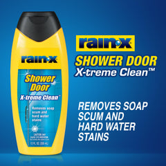 Rain-X X-Treme Clean leaves sparkling glass and helps water bead.