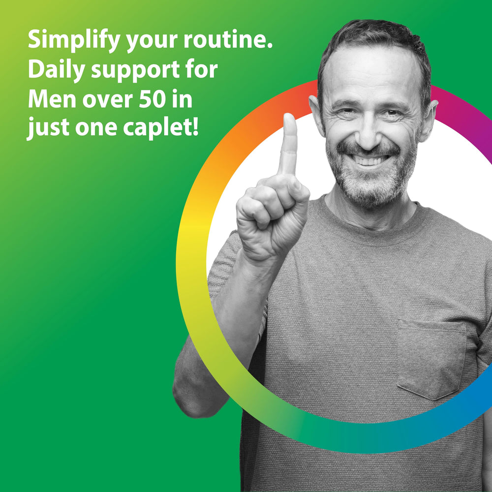 Rainbow Light 50+ multivitamin ingredients highlight real food nutrients.