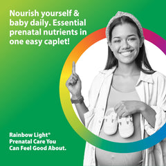 Rainbow Light Prenatal One with spirulina kale nutrients visual