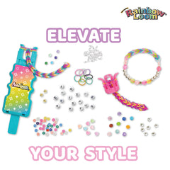 Rainbow Loom bead bracelets showcase textured designs and color variety