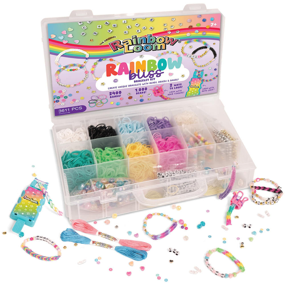 Rainbow Loom kid friendly workspace promotes shared screen-free crafting