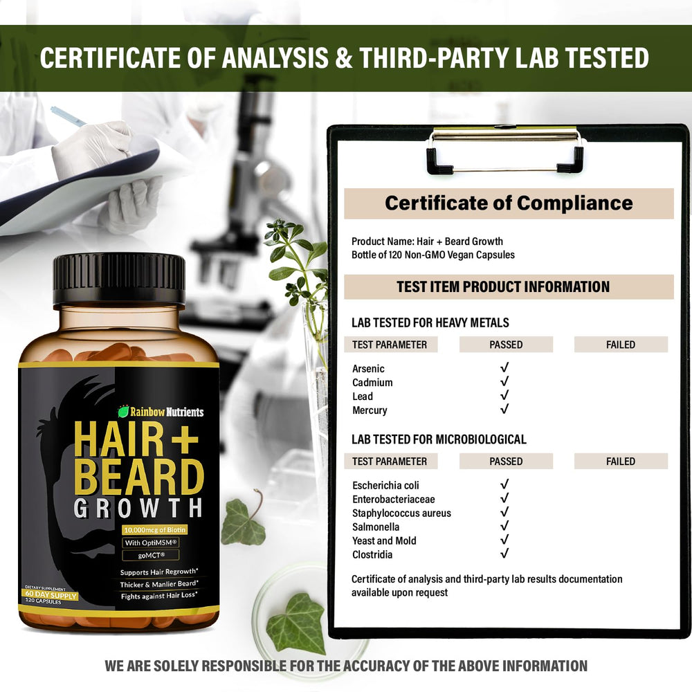 Rainbow Nutrients saw palmetto pills for balanced wellness and hair health.