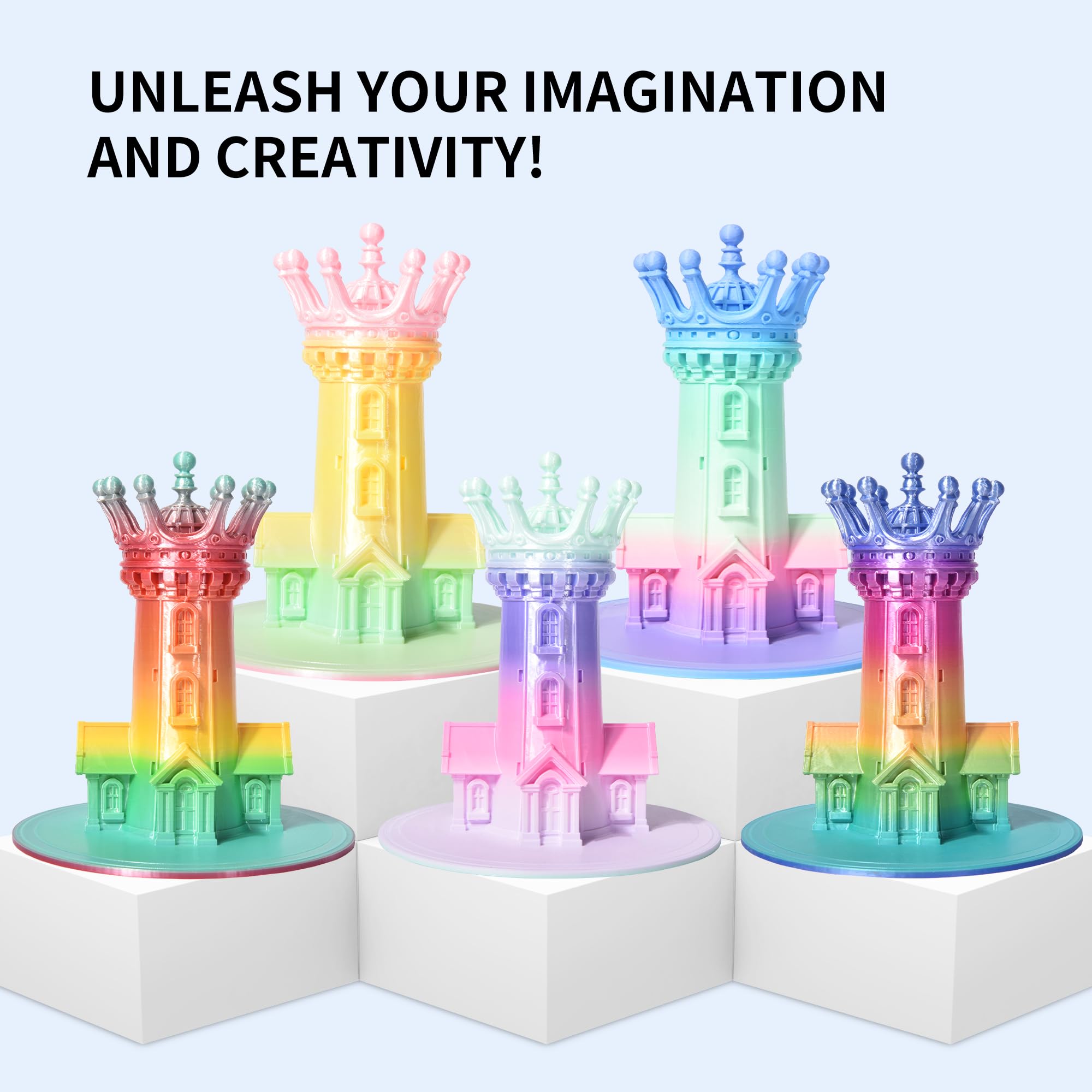 RAMBERY Silk Rainbow higher ductility reduces PLA brittleness.
