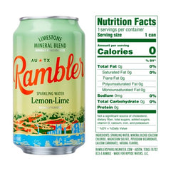 RAMBLER AUTX lemon-lime can ready for on-the-go thirst quenching
