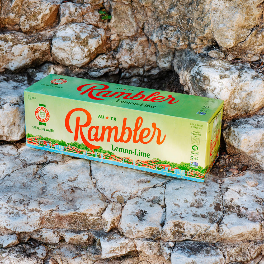 RAMBLER zero calories claim displayed with no artificial sweeteners