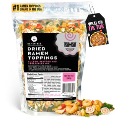 Ramen Bae Classic Seafood Veggie Mix bag – ready-to-toss toppings boost flavor instantly.
