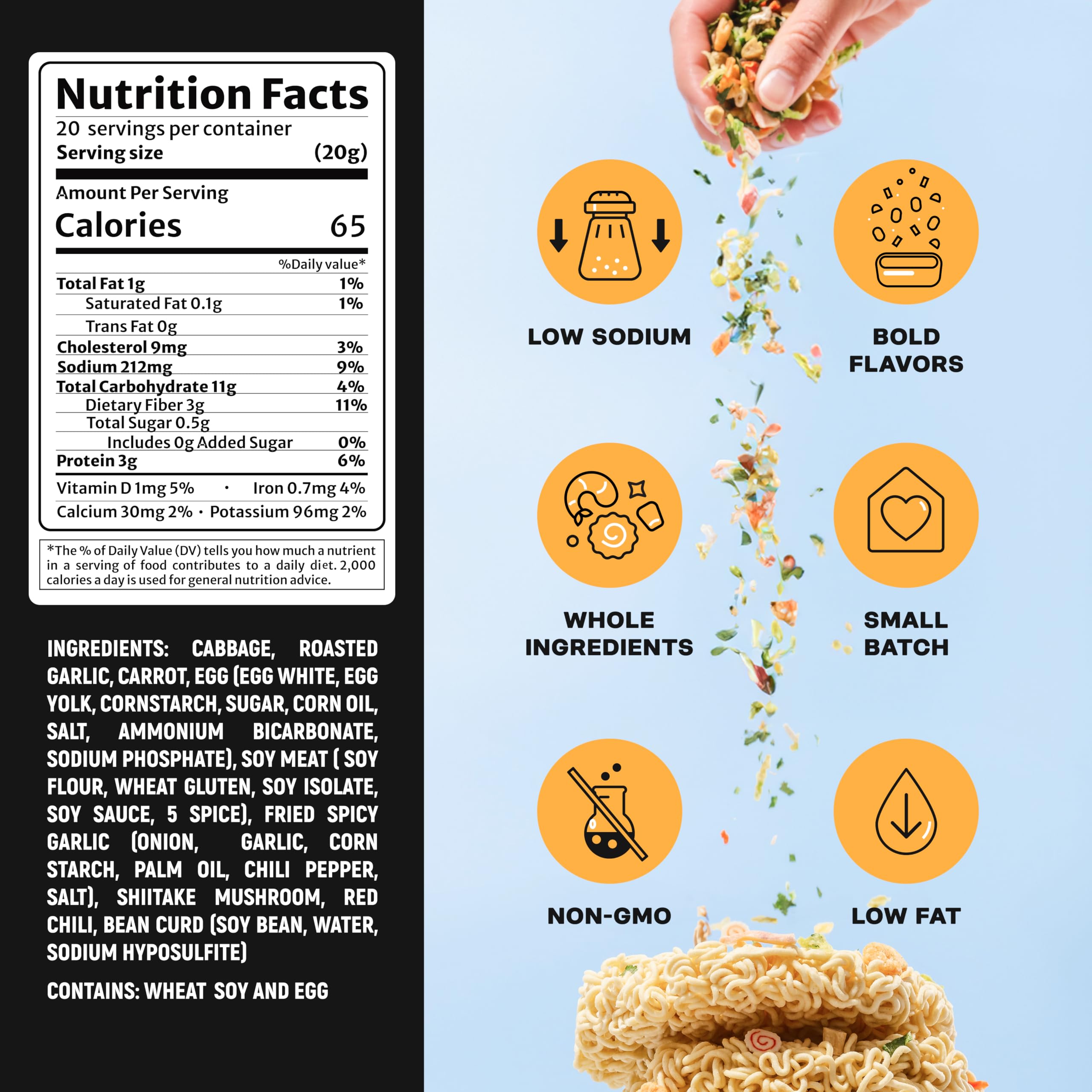 Close-up of separate chili flakes pack from Ramen Bae for customizable heat.