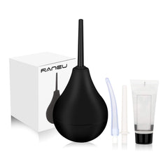RANEU enema bulb kit with three nozzles for versatile personal care.