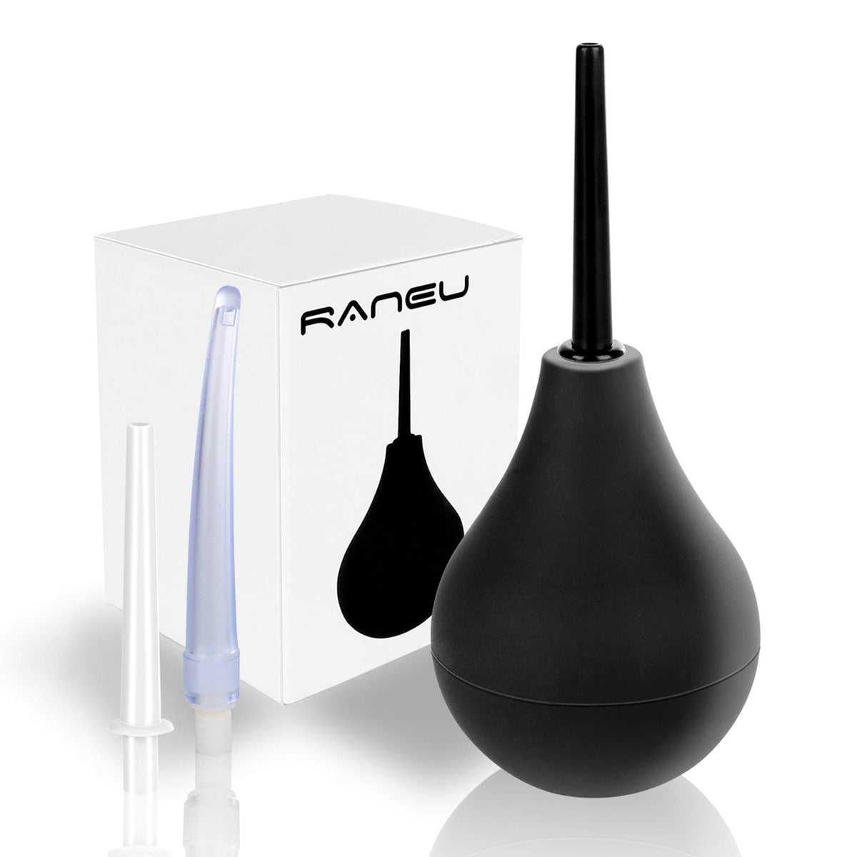 RANEU enema bulb with all pieces for convenient anal cleansing routines