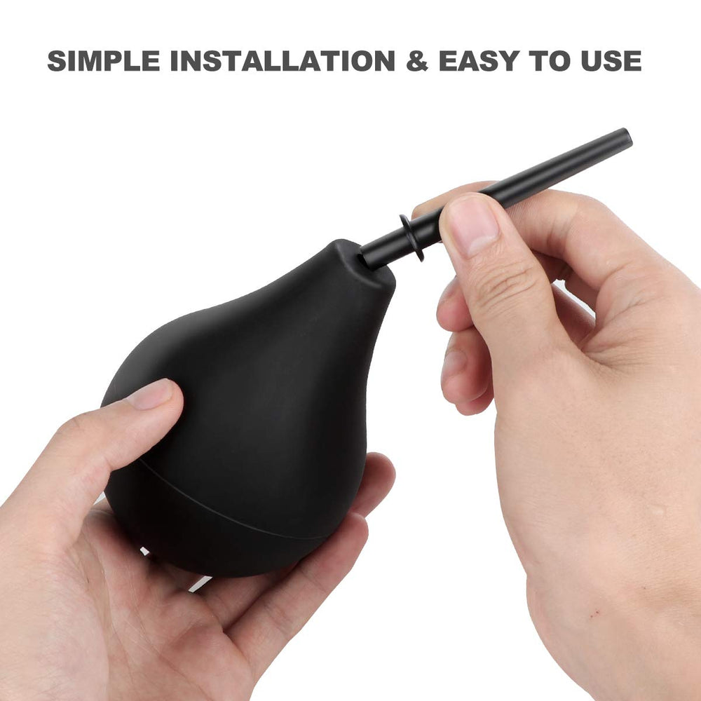 RANEU reusable enema bulb shown with durable material for repeated use.