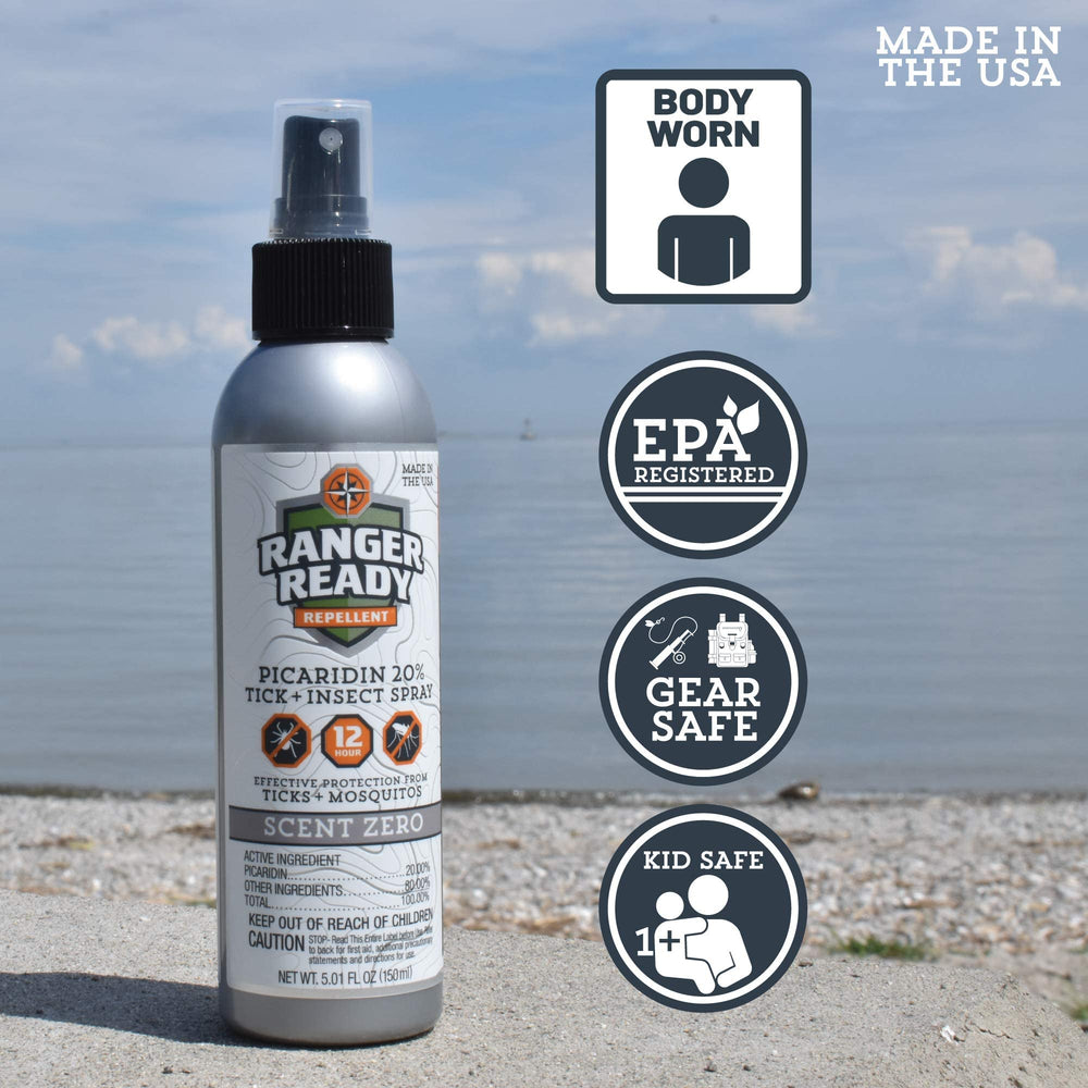 Ranger Ready no-stain formula helps preserve clothing and camping gear.