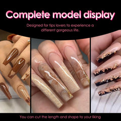 Ranrose XXL straight nails application for precise length and shape