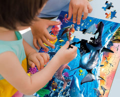 RANSUNN Underwater World completed scene showcases vibrant marine artwork for imagination.