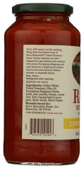 Serving with meatballs on pasta demonstrates Rao's Lemon Marinara versatility.